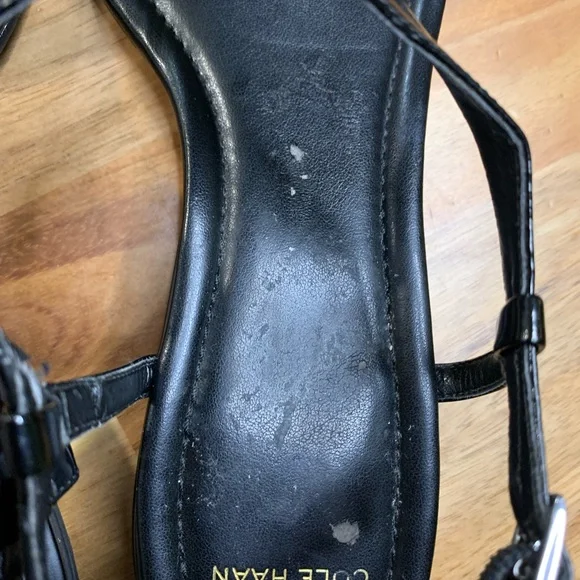 Cole Haan Black Women’s Thong Sandals , Size 9 1/2 - Picture 7 of 9